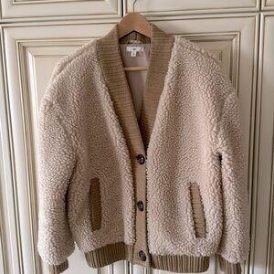 Teddy oversized jacket, size S.